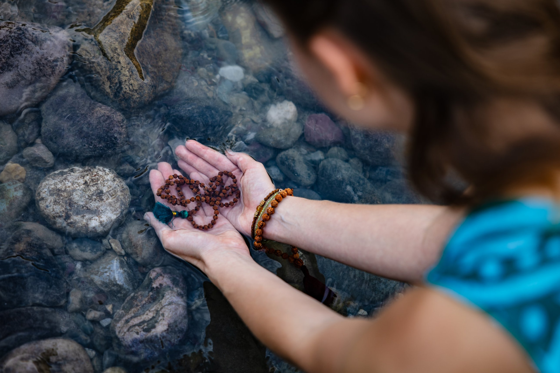 Mala beads used during a workshop